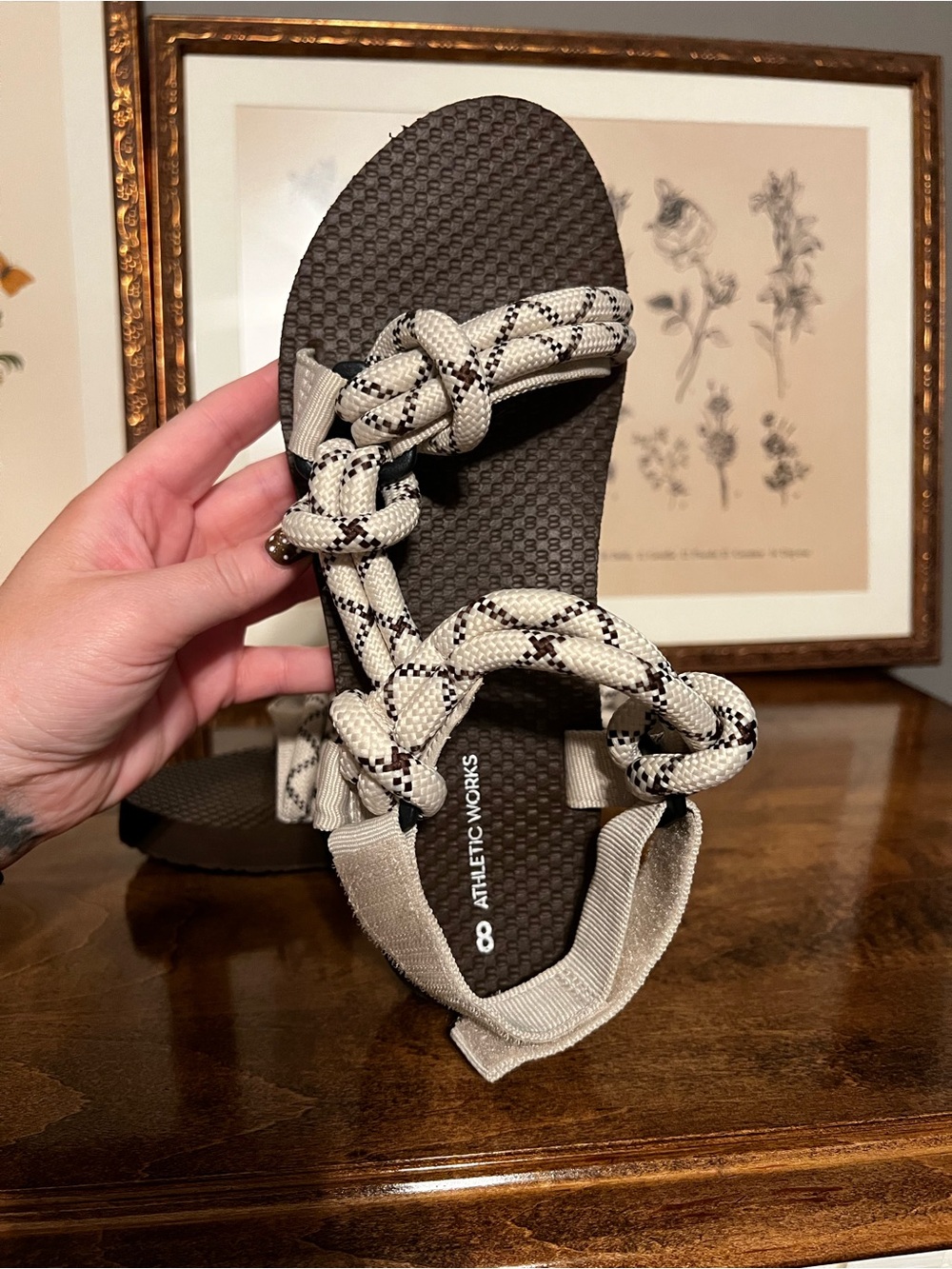 Athletic Works Braided Rope Sandals